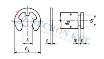 Circlips for shafts bulk 810