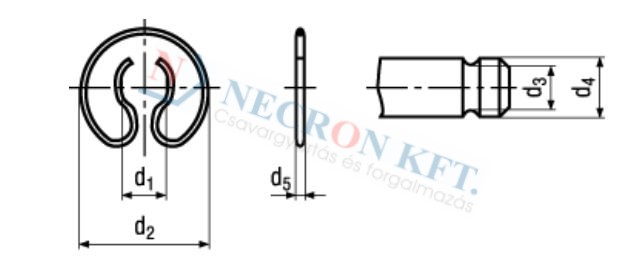 Wire circlips Spring steel 816