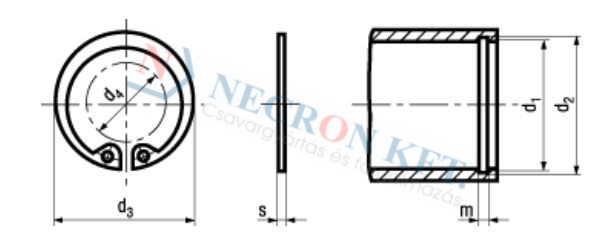 Retaining rings for bores 822