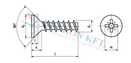 Pozi flat countersunk head screws form Z 82427