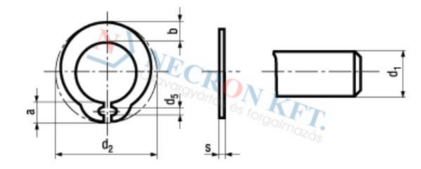 Grip rings for shafts without groove 832