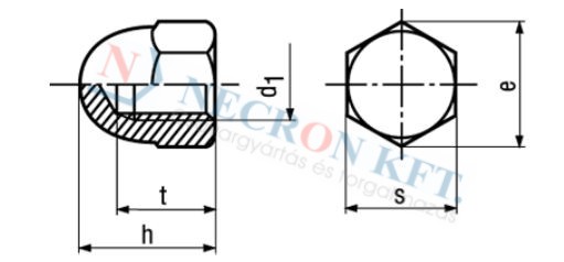 Domed hex cap nuts (Acorn nuts) 83