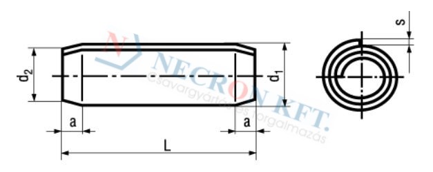 Spiral spring pins heavy duty 874