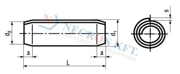 Spiral spring pins heavy duty 875