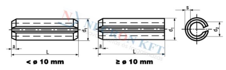 Spring pins heavy duty 876