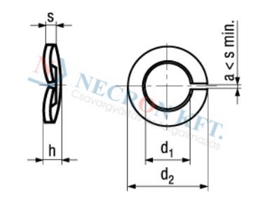 Curved spring lock washers 8856