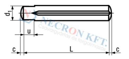 Grooved pins full length parallel grooved with pilot end 886