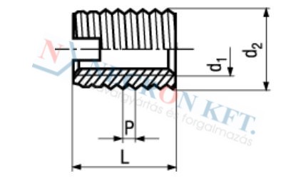 Self-cutting threaded inserts ENSAT 302 902