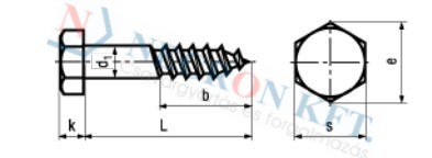 Hexagon head wood screws 969