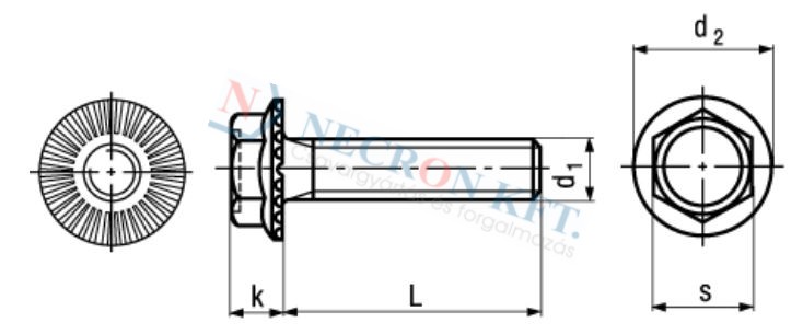 Hex head locking screws 9727