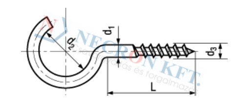 Hook wood screws 973