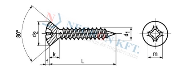 Pozidriv cross recessed oval head tapping screws 996