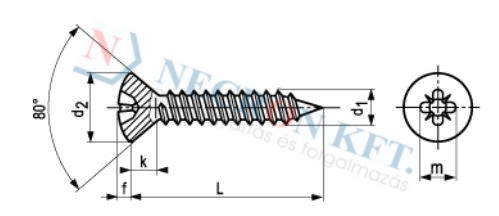 Pozidriv cross recessed oval head tapping screws 697