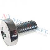 Phillips pan head machine screws with cross recess