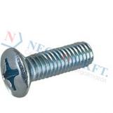 Raised countersunk head screws with cross recess